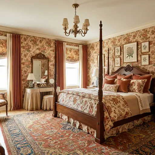 Grandmillennial bedroom