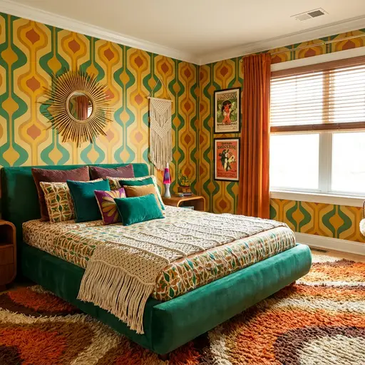 Vintage Retro bedroom