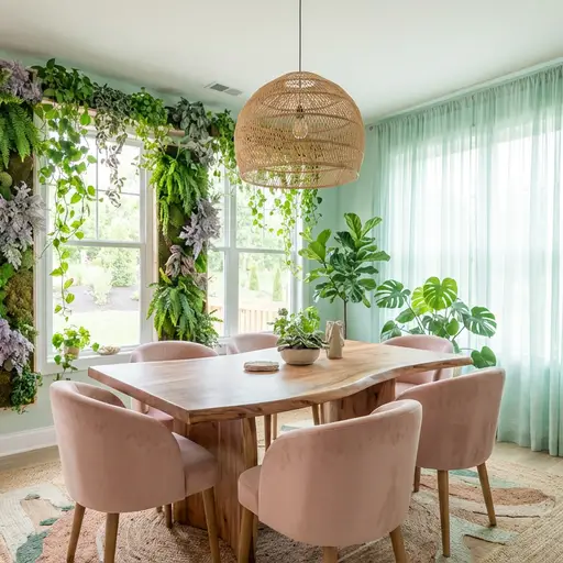 Biophilic dining-room