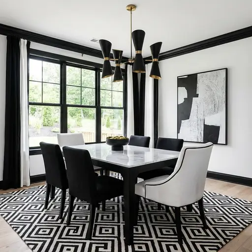 Transitional dining-room