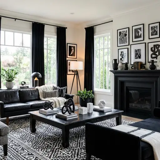 Eclectic living-room