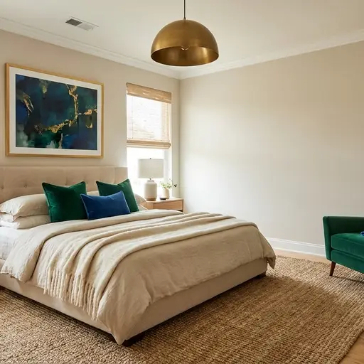 Warm Minimalist bedroom