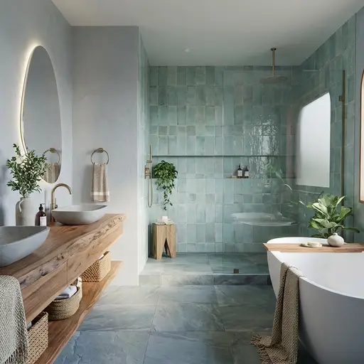 Organic Modern bathroom