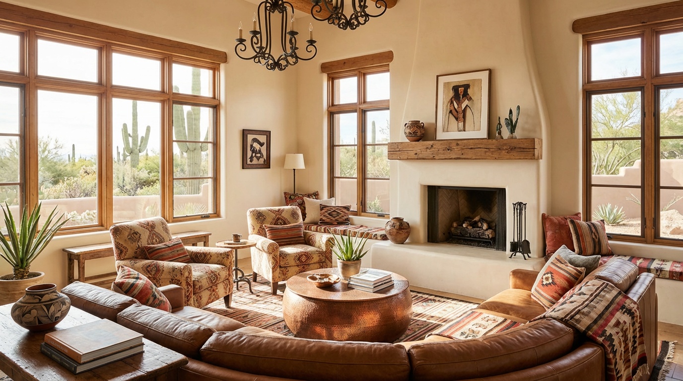 Southwestern living room design