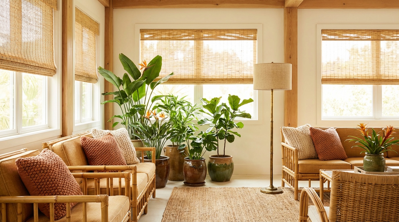 Essential Elements for Your Tropical Living Room