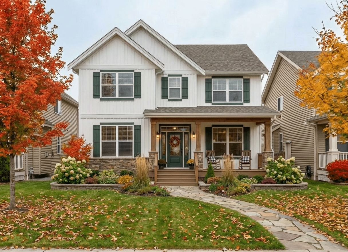 Farmhouse exterior design